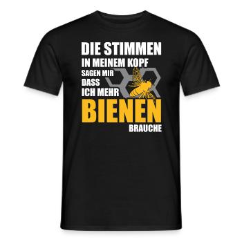 Imker Bienen - Männer T-Shirt - Schwarz - Vorne - AI Model Male 178 light (178cm)