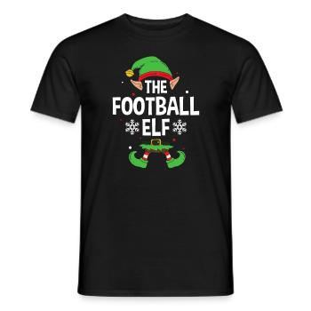 Elfe de cadeau de Noël de famille assorti de groupe - T-shirt homme - noir - Devant - AI Model Male 178 light (178cm)