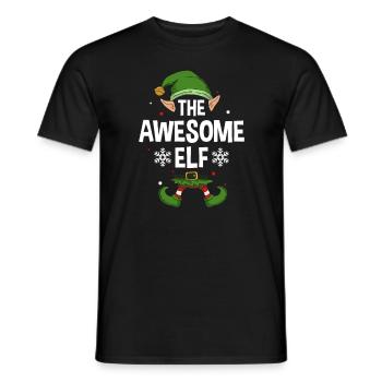 Group Matching Family Christmas Gift Elf - Männer T-Shirt - Schwarz - Vorne - AI Model Male 178 light (178cm)