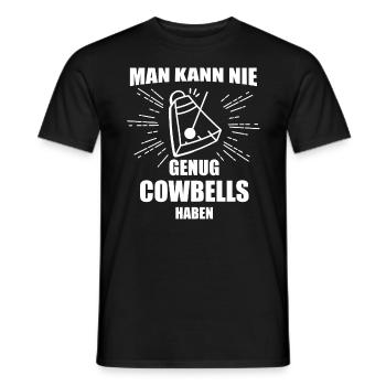 Schlagzeuger Cowbell Drummer - Männer T-Shirt - Schwarz - Vorne - AI Model Male 178 light (178cm)