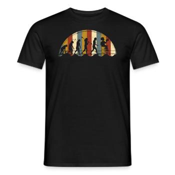 Bademeister Rettungsschwimmer Evolution - Männer T-Shirt - Schwarz - Vorne - AI Model Male 178 light (178cm)