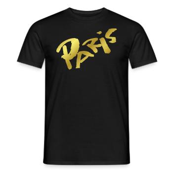 Paris - Männer T-Shirt - Schwarz - Vorne - AI Model Male 178 light (178cm)