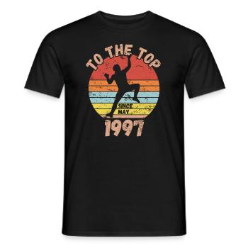 Geburtstag Klettern Bouldern seit Mai 1997 - Männer T-Shirt - Schwarz - Vorne - AI Model Male 178 light (178cm)