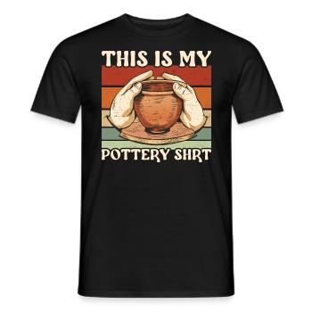 Töpfern This Is My Pottery Shirt Pottery Keramik - Männer T-Shirt - Schwarz - Vorne - AI Model Male 178 light (178cm)