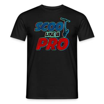 Scoot comme un Pro! Cadeau cool pour les scooters cascadeurs - T-shirt homme - noir - Devant - AI Model Male 178 light (178cm)