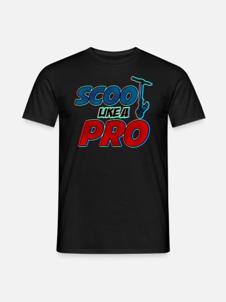 Scoot comme un Pro! Cadeau cool pour les scooters cascadeurs - T-shirt homme - noir