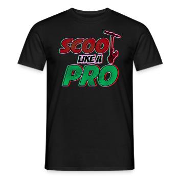 Scoot comme un Pro! Cadeau cool pour les scooters cascadeurs - T-shirt homme - noir - Devant - AI Model Male 178 light (178cm)