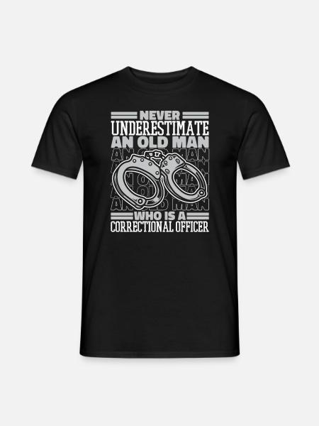 Justizvollzugsbeamter Wärter Vollzugsbeamter - Männer T-Shirt - Schwarz