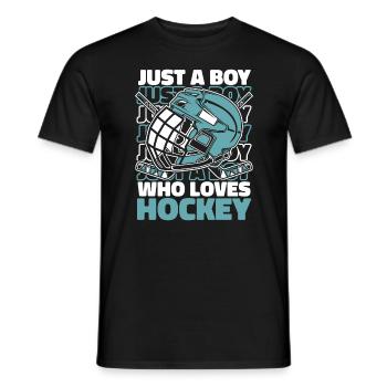 Sports de hockey sur glace - T-shirt homme - noir - Devant - AI Model Male 178 light (178cm)