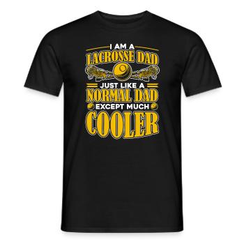 Sports de crosse Joueurs de crosse - T-shirt homme - noir - Devant - AI Model Male 178 light (178cm)