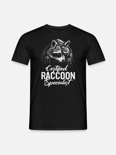 Raccoon - Men's T-Shirt - black