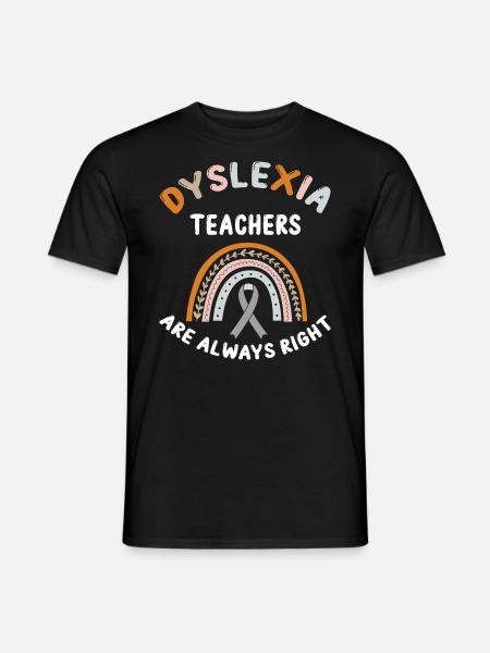 Dyslexia Therapy for Dyslexia Month - Men's T-Shirt - black