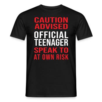 13 Jahre alt Geburtstag Teenie Teenager Geschenk - Männer T-Shirt - Schwarz - Vorne - AI Model Male 178 light (178cm)