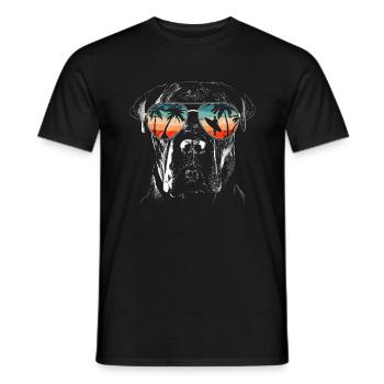 Cane Corso Chien - T-shirt homme - noir - Devant - AI Model Male 178 light (178cm)