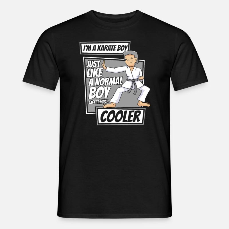 Karate Karatekämpfer Kampfkunst - Männer T-Shirt - Schwarz