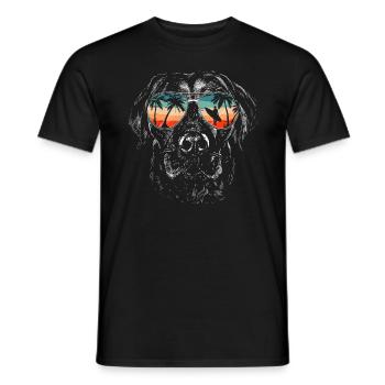 Labrador Hund - Männer T-Shirt - Schwarz - Vorne - AI Model Male 178 light (178cm)