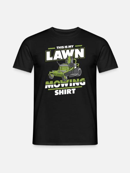 Lawn mower lawn mowing mower garden - Men's T-Shirt - black