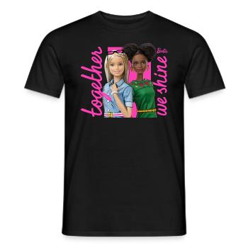 Barbie Together We Shine - T-shirt homme - noir - Devant - AI Model Male 178 light (178cm)