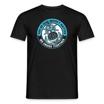 Cruise Ship Holiday Ships Cruise - Men's T-Shirt - black - Front - AI Model Male 178 light (178cm)