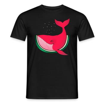 Wassermelone Melonenfrucht - Männer T-Shirt - Schwarz - Vorne - AI Model Male 178 light (178cm)