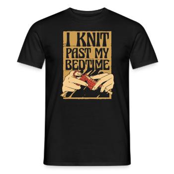 Knitting Crochet Knitter Crocheters - Men's T-Shirt - black - Front - AI Model Male 178 light (178cm)