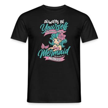 Mermaid Fable Mermaids Contes de fées - T-shirt homme - noir - Devant - AI Model Male 178 light (178cm)