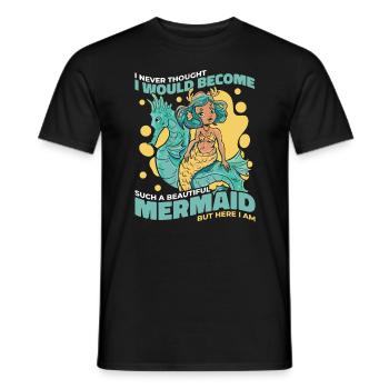 Mermaid Fable Mermaids Contes de fées - T-shirt homme - noir - Devant - AI Model Male 178 light (178cm)