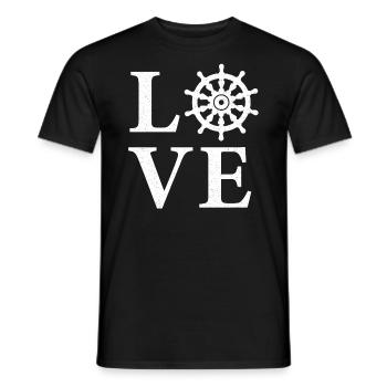Maritime Sea Sailing - Men's T-Shirt - black - Front - AI Model Male 178 light (178cm)