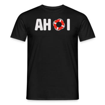 Anker Maritime Meer Segeln - Männer T-Shirt - Schwarz - Vorne - AI Model Male 178 light (178cm)
