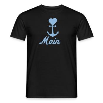 Anker Maritime Meer Segeln - Männer T-Shirt - Schwarz - Vorne - AI Model Male 178 light (178cm)