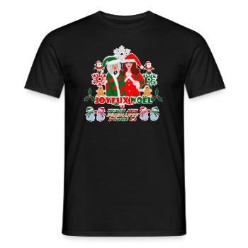 Joyeux Noël Merci aux Soignants d'être là ! - T-shirt homme - noir - Devant - AI Model Male 178 light (178cm)