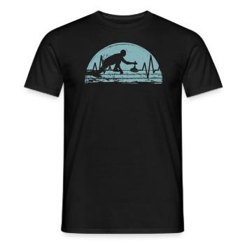 Curling Curling - T-shirt homme - noir - Devant - AI Model Male 178 light (178cm)