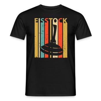 Eisstock Stockschiessen Eisstockschießen - Männer T-Shirt - Schwarz - Vorne - AI Model Male 178 light (178cm)