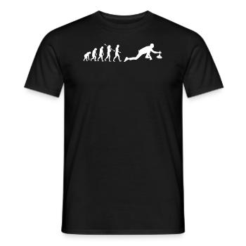 Eisstock Stockschiessen Eisstockschießen - Männer T-Shirt - Schwarz - Vorne - AI Model Male 178 light (178cm)