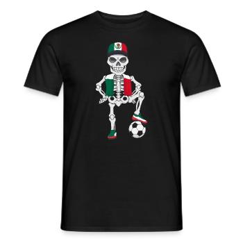 Mexiko Fußball Skelett Fan Team - Männer T-Shirt - Schwarz - Vorne - AI Model Male 178 light (178cm)
