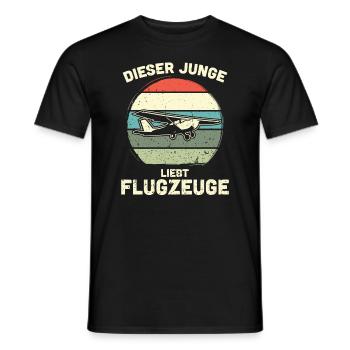 Modellflugzeug Modellflieger Modellbau Flugzeug - Männer T-Shirt - Schwarz - Vorne - AI Model Male 178 light (178cm)