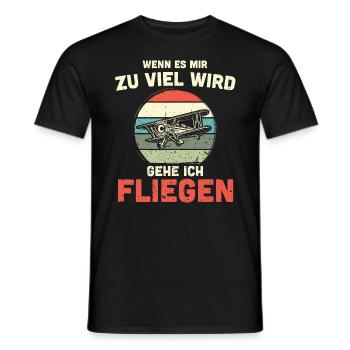 Modellflugzeug Modellflieger Modellbau Flugzeug - Männer T-Shirt - Schwarz - Vorne - AI Model Male 178 light (178cm)