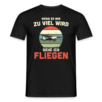 Modellflugzeug Modellflieger Modellbau Flugzeug - Männer T-Shirt - Schwarz - Vorne - AI Model Male 178 light (178cm)