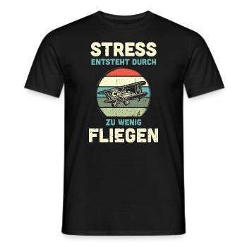 Modellflugzeug Modellflieger Modellbau Flugzeug - Männer T-Shirt - Schwarz - Vorne - AI Model Male 178 light (178cm)