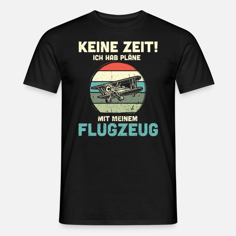Modellflugzeug Modellflieger Modellbau Flugzeug - Männer T-Shirt - Schwarz