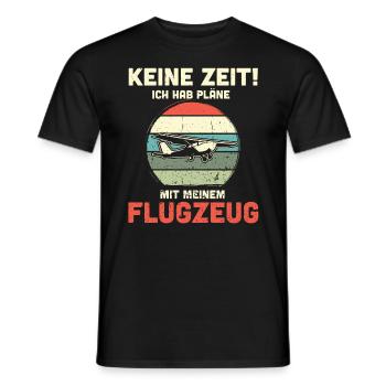 Modellflugzeug Modellflieger Modellbau Flugzeug - Männer T-Shirt - Schwarz - Vorne - AI Model Male 178 light (178cm)
