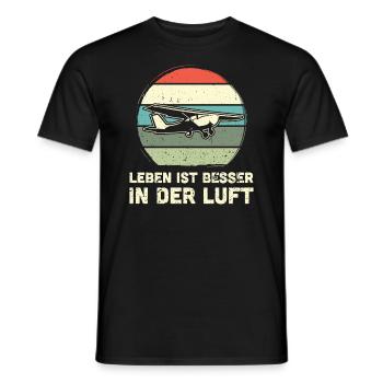 Modellflugzeug Modellflieger Modellbau Flugzeug - Männer T-Shirt - Schwarz - Vorne - AI Model Male 178 light (178cm)