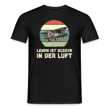 Modellflugzeug Modellflieger Modellbau Flugzeug - Männer T-Shirt - Schwarz - Vorne - AI Model Male 178 light (178cm)