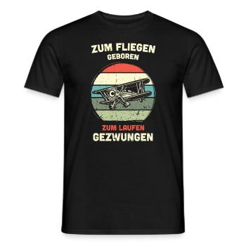 Modellflugzeug Modellflieger Modellbau Flugzeug - Männer T-Shirt - Schwarz - Vorne - AI Model Male 178 light (178cm)