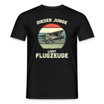 Modellflugzeug Modellflieger Modellbau Flugzeug - Männer T-Shirt - Schwarz - Vorne - AI Model Male 178 light (178cm)