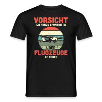Modellflugzeug Modellflieger Modellbau Flugzeug - Männer T-Shirt - Schwarz - Vorne - AI Model Male 178 light (178cm)