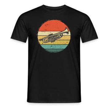 Trumpet Trumpet Player Trumpeter - Men's T-Shirt - black - Front - AI Model Male 178 light (178cm)