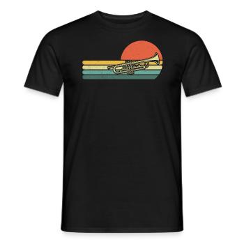Trumpet Trumpet Player Trumpeter - Men's T-Shirt - black - Front - AI Model Male 178 light (178cm)