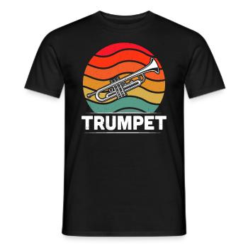 Trumpet Trumpet Player Trumpeter - Men's T-Shirt - black - Front - AI Model Male 178 light (178cm)