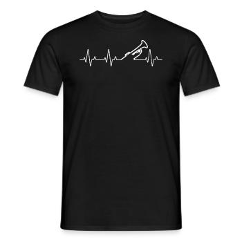 Trumpet Trumpet Player Trumpeter - Men's T-Shirt - black - Front - AI Model Male 178 light (178cm)